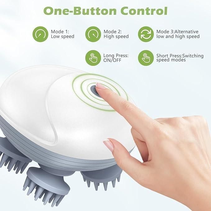 Electric 4D Scalp Massager – Stress Relief & Hair Care Tool